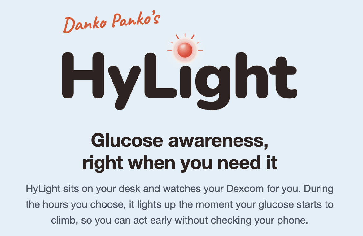 Screenshot 1 from “Danko Panko's HyLight (Early Blood Glucose Warning Light)”